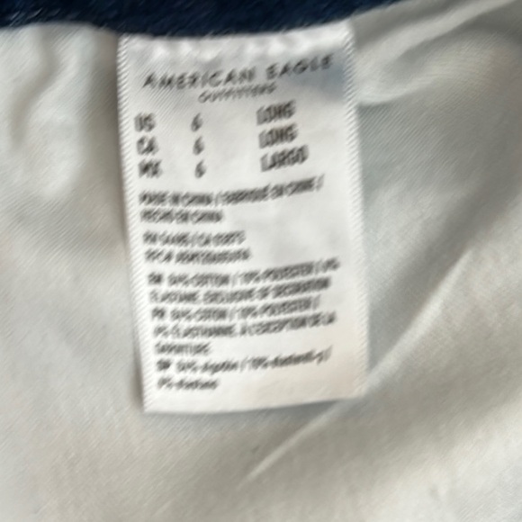 American Eagle Women’s Blue Skinny Jeans Size: 6 Long - Picture 2 of 6